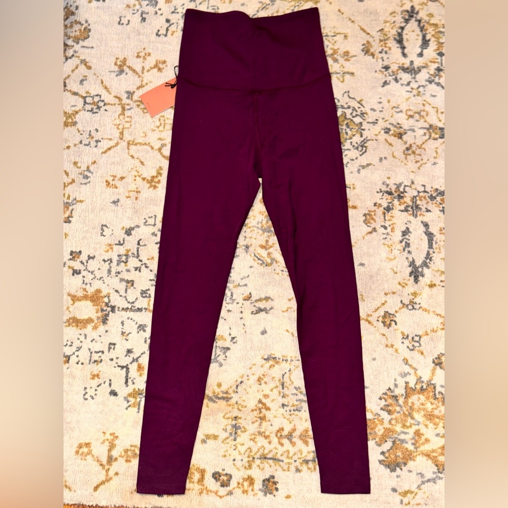 Girlfriend Collective Leggings, Full Length, Plum| Sz Small